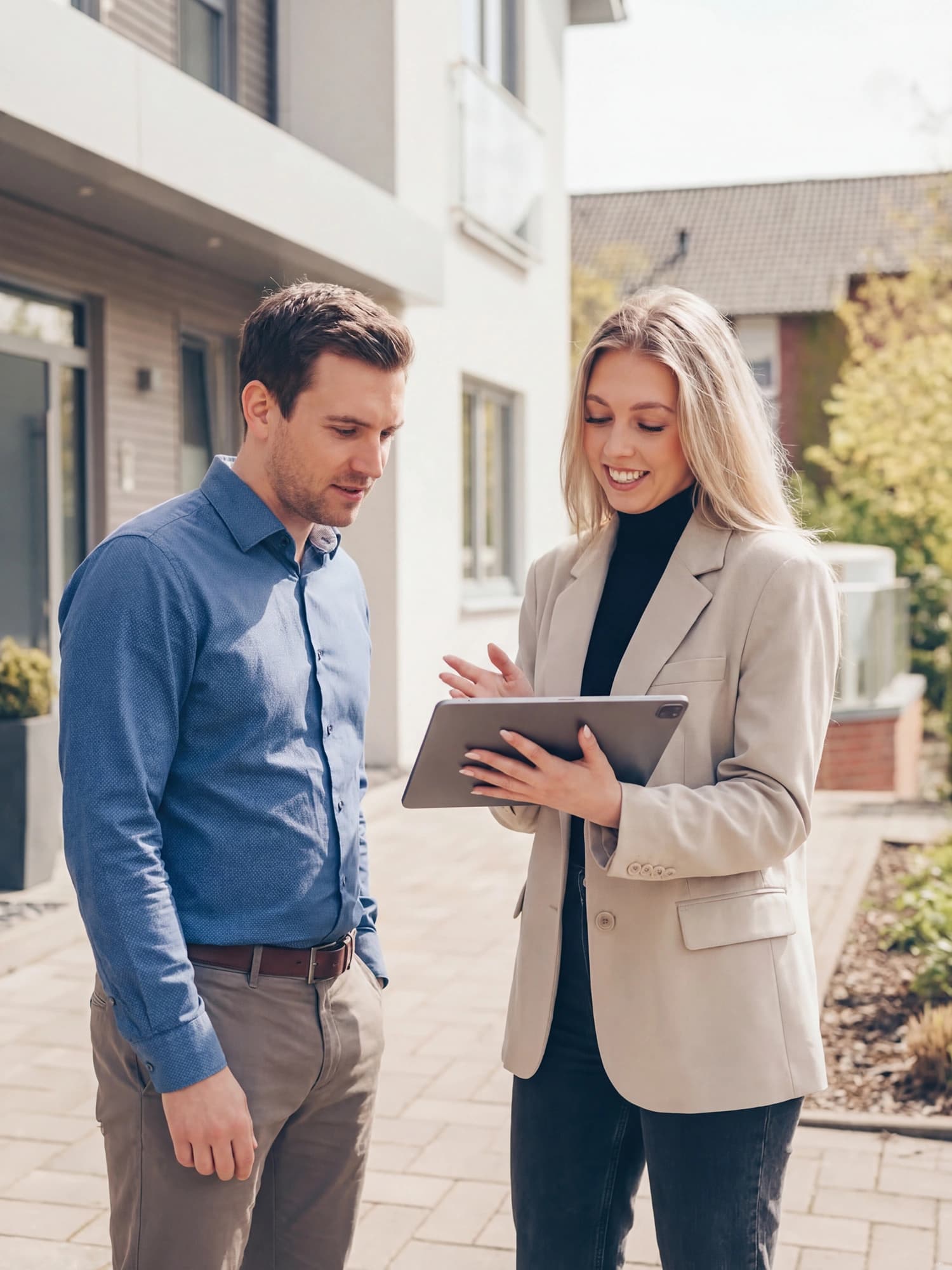 Property sale handshake